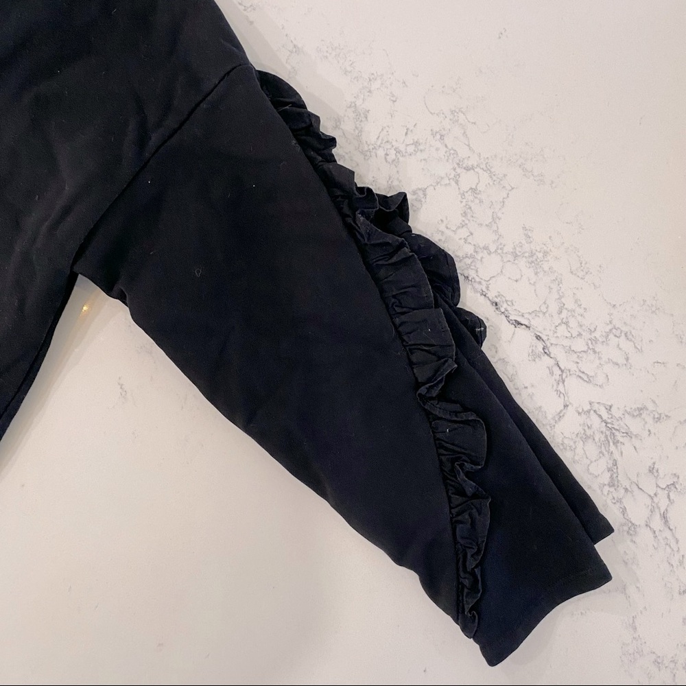 Lord & Taylor Black crew neck sweatshirt - Picture 3 of 4